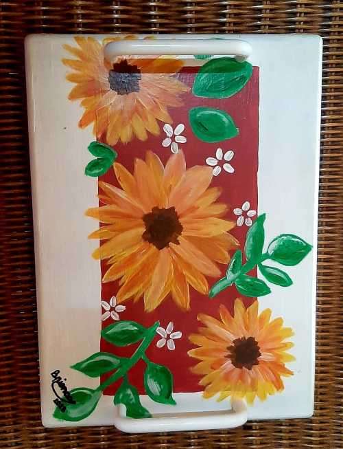 Hand crafted serving plate