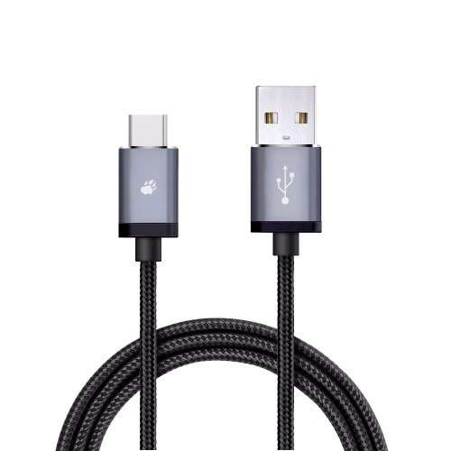BlitzWolf® 2.4A USB Type-C Reversible Braided Data Cable 3.33ft/1m USB 2.0 A Male to USB 3.1 Type-C