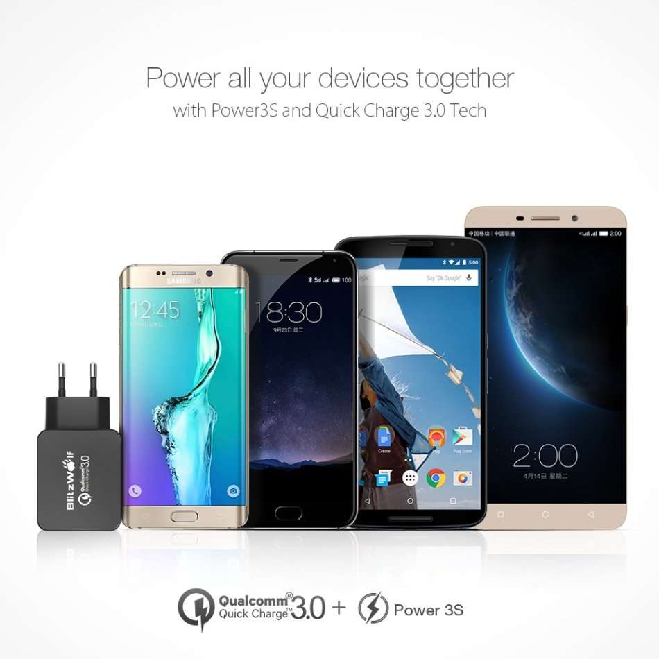 BlitzWolf Quick Charge 3.0 18W USB Wall Charger
