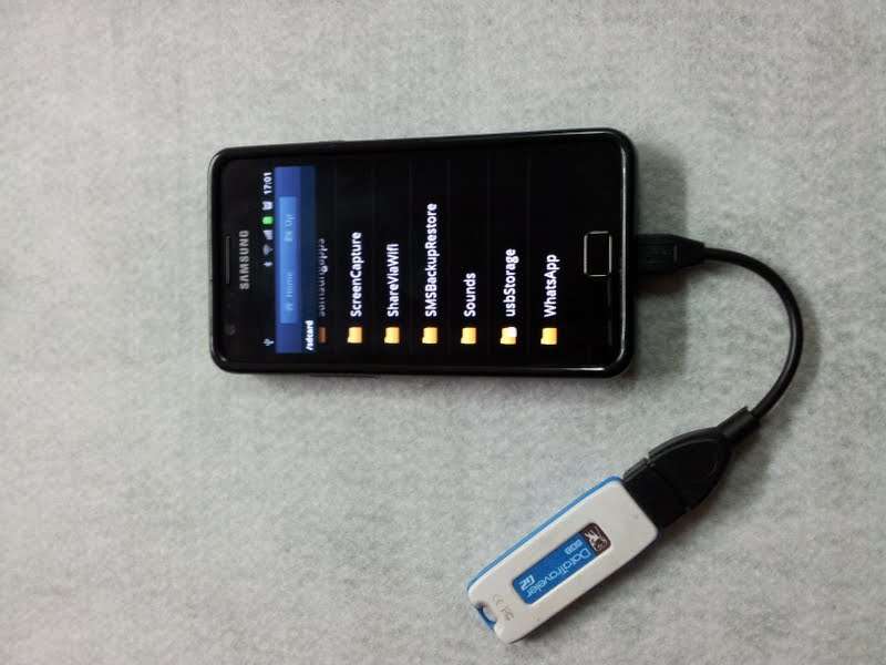 Samsung Galaxy S2 I9100 OTG (On the Go) USB Cable