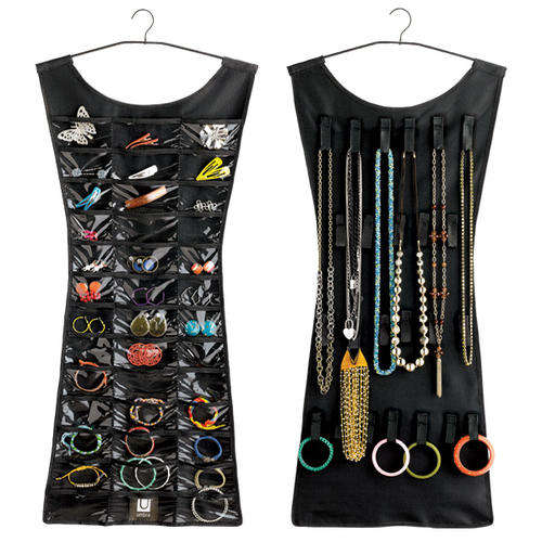**LITTLE BLACK DRESS** - HANGING JEWELLERY ORGAINZER - DUAL SIDED!!
