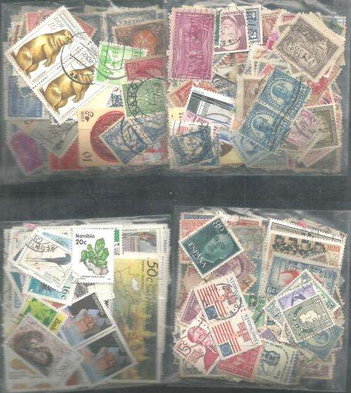 MIXED WORLD USED LOT IN PKTS.SOME DUPP.REF.455A