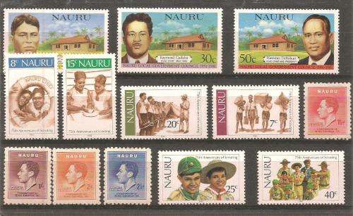 NAURU  MOUNTED & UN MOUNTED MINT LOT SOME SETS