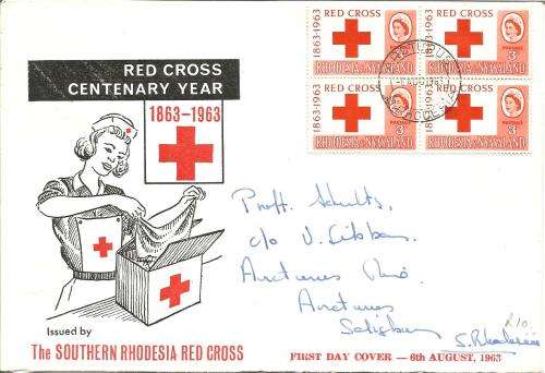 RHODESIA & NYASALAND   RED CROSS   COVER   USED