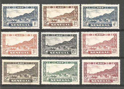 SENEGAL EARLY   MOUNTED MINT LOT