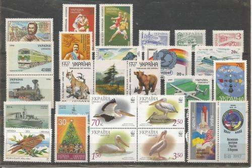 UKRAINE     UN MOUNTED MINT SETS