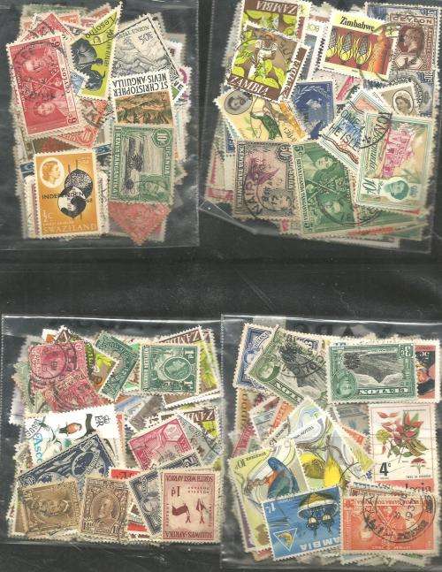 MIXED WORLD USED LOT IN PKTS. SOME DUPP.REF.630X