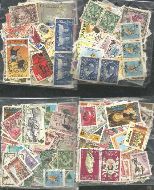 MIXED WORLD USED LOT IN PKTS. SOME DUPP.REF.100B