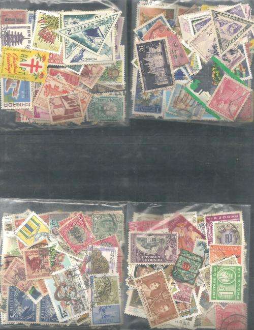 MIXED WORLD USED LOT IN PKTS. SOME DUPP.REF.2000