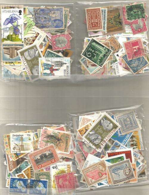 MIXED WORLD USED LOT IN PKTS. SOME DUPP.REF.1A