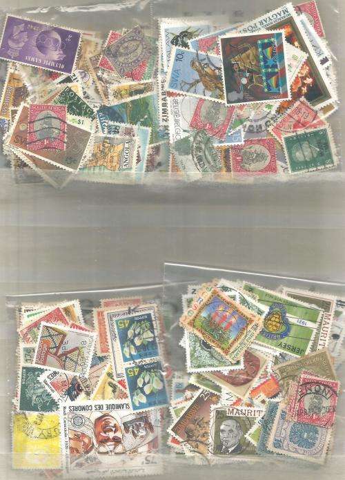 MIXED WORLD USED LOT IN PKTS. SOME DUPP.REF.3A