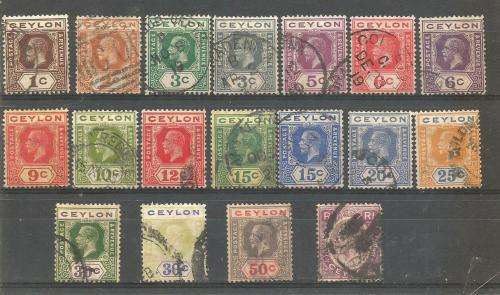 CEYLON [SRI LANKA] EARLY  USED    LOT SOME SETS