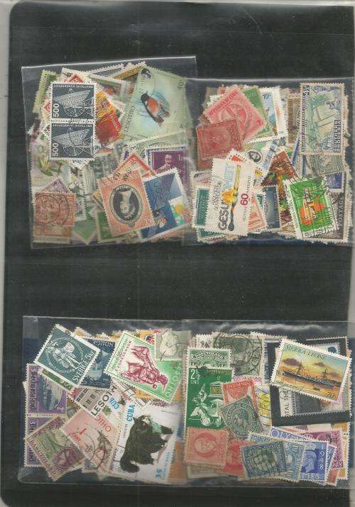 MIXED WORLD USED LOT IN PKTS. SOME DUPP.REF.1j