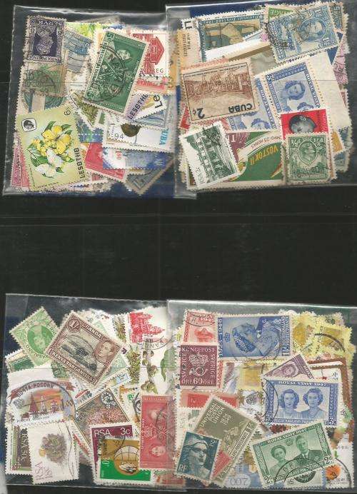 MIXED WORLD USED LOT IN PKTS. SOME DUPP.REF.5J