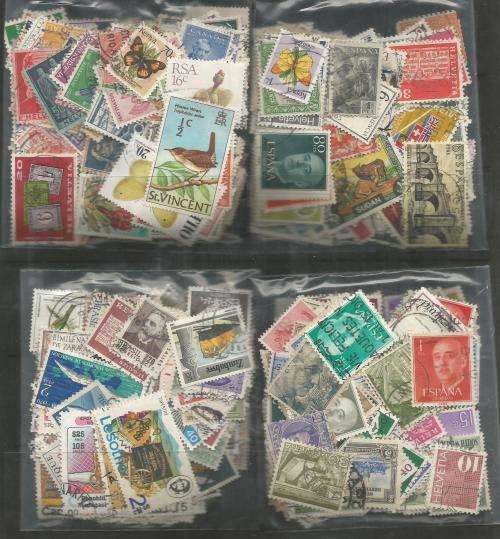 MIXED WORLD USED LOT IN PKTS. SOME DUPP.REF.12J