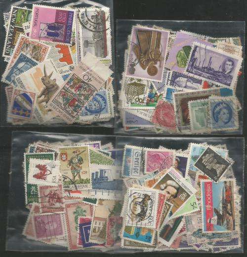 MIXED WORLD USED LOT IN PKTS. SOME DUPP.REF.17J