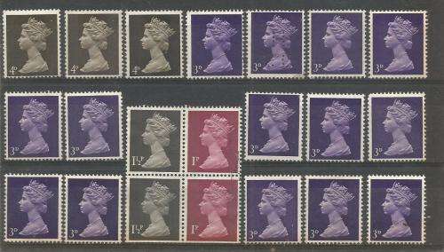 GB UN MOUNTED MINT LOT SOME DUPP