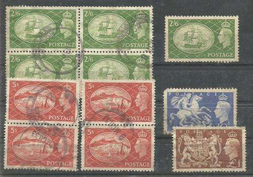GB  GEORGE VI SET USED + ODDS