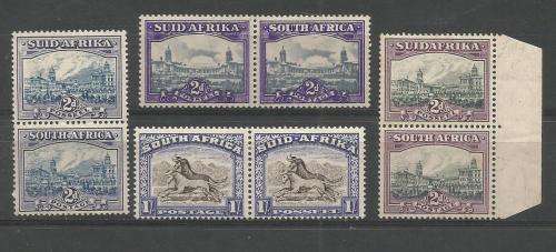 SA  MIXED MOUNTED & UN MOUNTED MINT  PAIRS