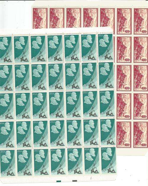 SA  UN MOUNTED MINT PART SHEET LOT