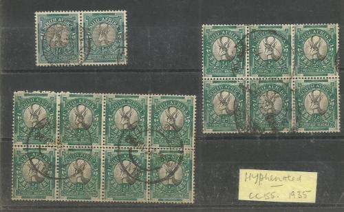 SA VAR. USED PAIRS & BLOCKS