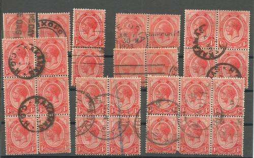 SA  HEADS USED PAIRS & BLOCKS