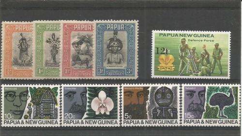 PAPUA NEW GUINEA MOUNTED & UN MOUNTED MINT SETS