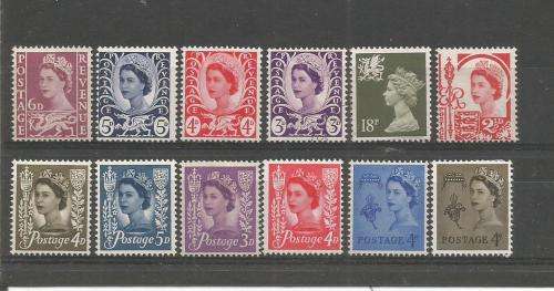 MIXED GB QEII REG. MOUNTED MINT LOT