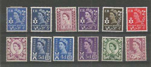 MIXED GB QEII REG. MOUNTED MINT LOT