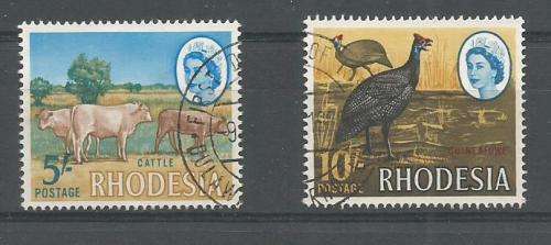 RHODESIA 2  USED HIGH VAL STAMPS