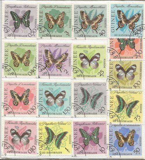REP.OF GUINEE USED SET BUTTERFLIES