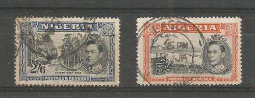 NIGERIA GEORGE VI USED HIGH VALS