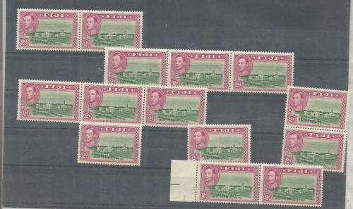 FIJI  GEORGE VI  UN MOUNTED MINTLOT SOME DUPP.