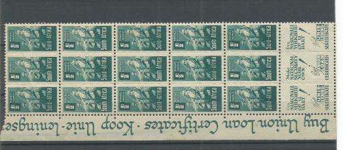 SA  UN MOUNTED MINT BANTAM BLOCK