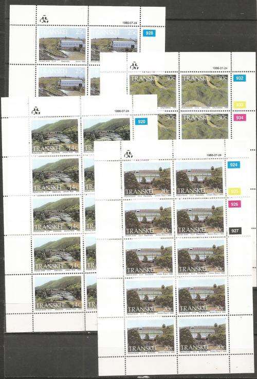 TRANSKEI    UN MOUNTED  MINT SHEETLET SET