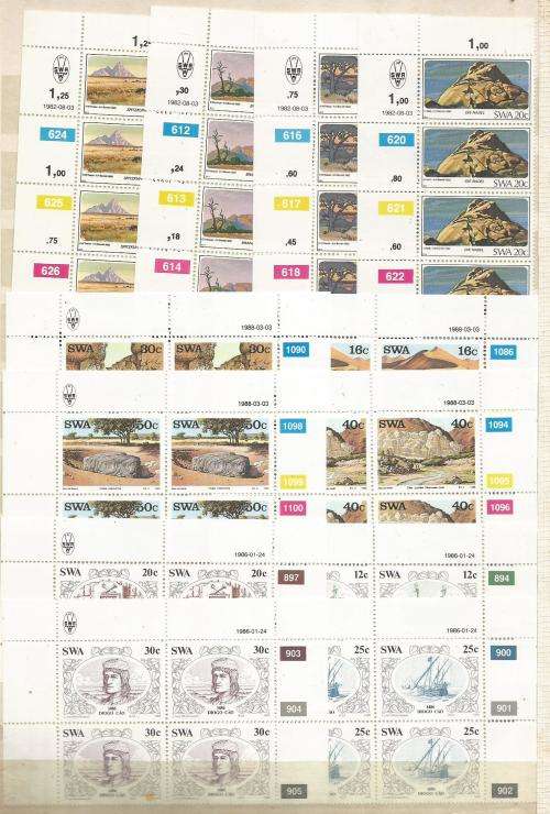 SWA  UN MOUNTED MINT SETS   IN BLOCKS & OR STRIPS