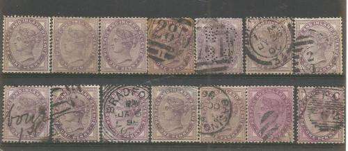 GB  VICTORIA   MIXED   USED LOT SOME DUPP. & MINT