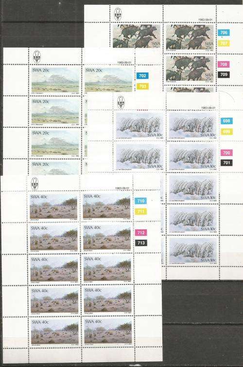 SWA UN MOUNTED MINT SHEETLET SET