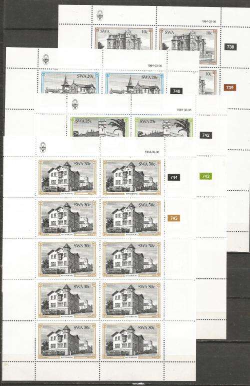 SWA UN MOUNTED MINT SHEETLET SET