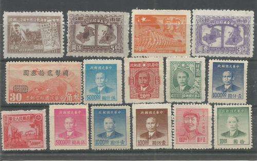 CHINA  UN MOUNTED MINT LOT