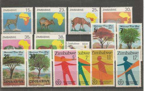 ZIMBABWE  UN MOUNTED MINT SETS
