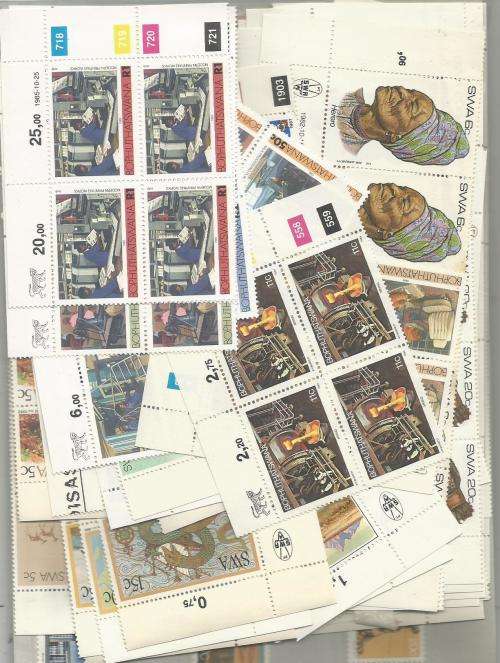 MIXED SA & AREA   UN MOUNTED MINT   LOT IN PKT, 85.GS