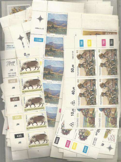 MIXED HOMELANDS   UN MOUNTED MINT    LOT IN PKT, SOME DUPP., .130 .GS