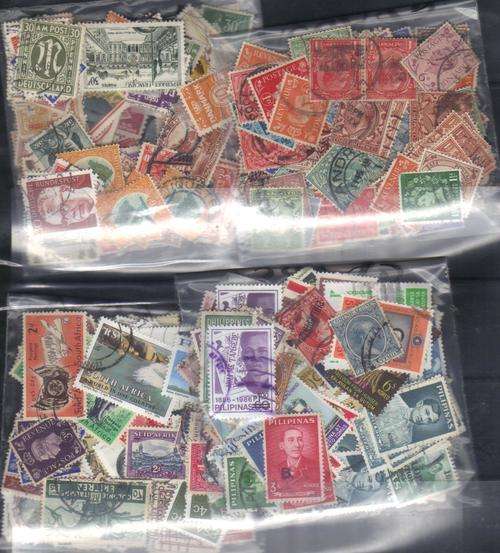 MIXED WORLD  9  USED LOT IN PKTS SOME DUPP.