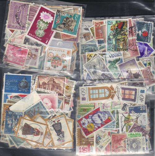 MIXED WORLD  10  USED LOT IN PKTS SOME DUPP.