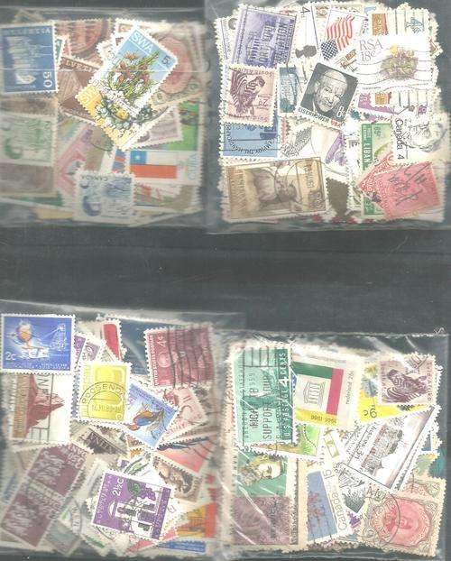 MIXED WORLD USED LOT IN PKTS.SOME DUPP.REF.65B