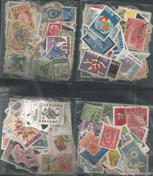 MIXED WORLD USED LOT IN PKTS.SOME DUPP.REF. 15000