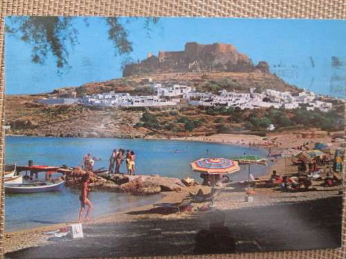 GREECE POST CARD WITH ONE STAMP