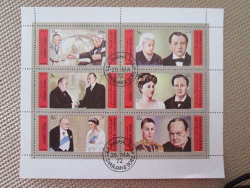 FIRST DAY SHEET SIR WINSTON CHURCHILL - mint stamps