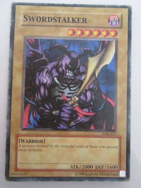 YU-GI-OH PLAYED CARD SWORDSTALKER